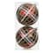 2 Pack 4.7" Red, Green & White Plaid Shatterproof Ball Ornaments by Ashland®